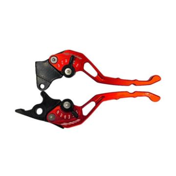 Red Aluminum Alloy Handlebar Lever - TJSB-032 Left Drum Right Disc Brake Clutch - 1