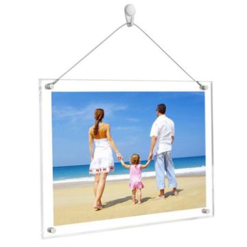 B4 Acrylic Photo Frame - Transparent Crystal Desktop Certificate Holder - 1