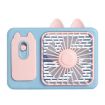 Pink Cartoon Kitten Camera Handheld Rechargeable Fan with Stand - 1