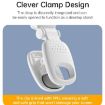 Rechargeable Clip-On Selfie Ring Light with Mirror - 3 Color Modes, White - 8