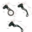 Bicycle Front Derailleur Chain Guide, BB Center Shaft, Red - 3