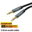 VegGieg 5m Braided 3.5mm Aux Audio Cable Male to Male for Stereo & Phone - 3