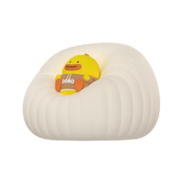 ICARER FAMILY Cartoon Silicone Night Light - Beige Baby Bedside Lamp - 1