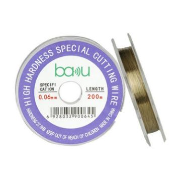 BAKU 0.06mm Carbon Steel Cutting Wire 200m for LCD Screen Repair - 1