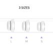 AhaStyle PT99-2 Silicone Earbuds for AirPods Pro/Pro 2, Size M, White - 5