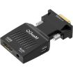 QGeeM VGA to HDMI Adapter with Micro USB Power & Audio 1080P 60Hz Black - 1
