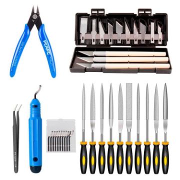 3D Printer Tool Kit: 36 In 1 Cleaning, Carving, Filing & Polishing Set - 1