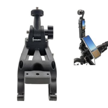 Bicycle Camera Mount Bracket - Handlebar & Head Clip for Cycling - 1