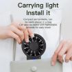 Solar Powered 5-Speed Handheld & Desk Fan, 12 Blades, USB-C Charging - 7