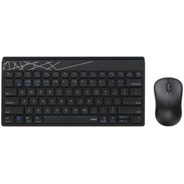 Rapoo 8000GT Wireless Keyboard Mouse Set for Laptop Tablet Phone (Black) - 1