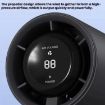 Bladeless Mini Handheld Fan - 100-Gear High Speed, Digital Display (Black) - 6