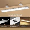 Rechargeable 80cm Motion Sensor Light Bar with Remote - Black Cabinet Lamp - 9