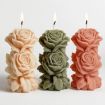 Rose Love Flower Column Aromatherapy Candle Silicone Mold ZW-344 - 3