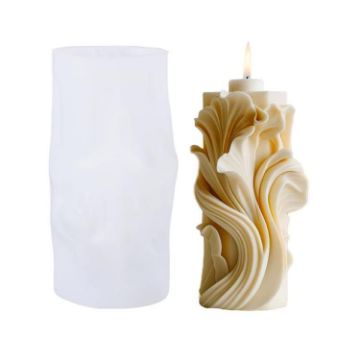 Spiral Wave Aromatherapy Candle Mold DIY Diffuser Stone Ornament 3A ZL-513 - 1
