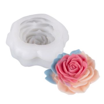 Layered Dream ZW-349 Candle Silicone Mold for DIY Floral Aromatherapy - 1