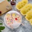 Flower Ice Cream Silicone Mold - 4 Grids Food-Grade Ice Pop (White) - 3