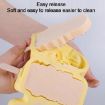 Flower Ice Cream Silicone Mold - 4 Grids Food-Grade Ice Pop (White) - 6