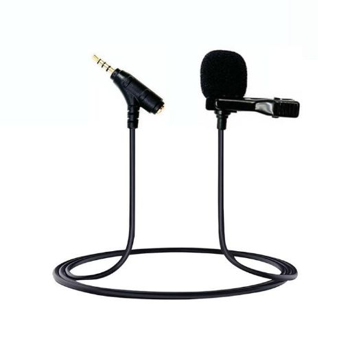 Lavalier Microphone 3.5mm TRRS with Earphone Jack Clip-on Lapel 5m - 1