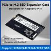 Yahboom PCIe to M.2 Adapter for Raspberry Pi 5 with 256G SSD Expansion - 2