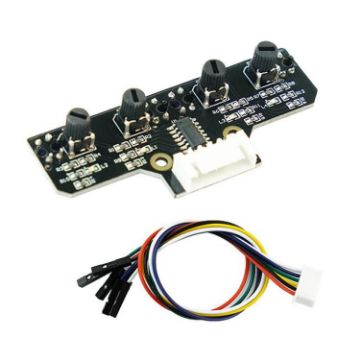 Yahboom 4 Channel Infrared Tracking Sensor Module + DuPont Cable for Robots - 1