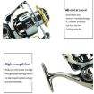 YUMOSHI SJ4000 Saltwater Spinning Reel, Full Metal Spool, 5.2:1 Gear Ratio - 4