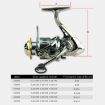YUMOSHI SJ5000 Saltwater Spinning Reel, Full Metal Spool, 5.2:1 Gear Ratio - 7