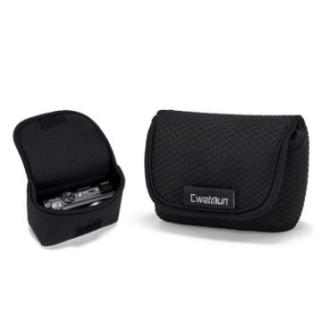 Cwatcun D200 Black Small Card Camera Bag - Scratch & Wear Resistant - 1
