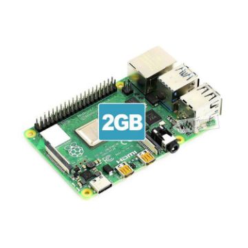 Waveshare Raspberry Pi 4 Model B 2GB 64-Bit Quad-Core 4K Dual HDMI - 1