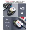 MKESPN Wired + 2.4G Dual Mode Gaming Mouse 10000 DPI RGB Yellow - 4