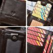 HUMERPAUL BP798 Red Leather Wallet for Airtag with RFID Card Holder - 5