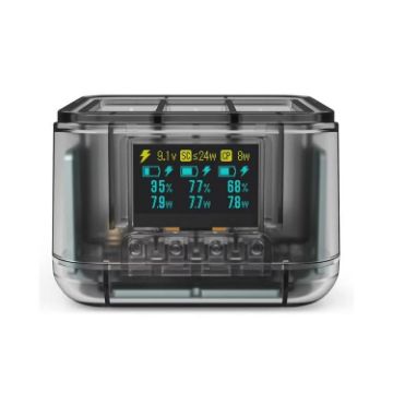GoPro HERO13 Black Triple Battery Charger Dock with OLED Display - 1