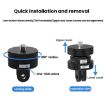TFSM100 1/4" Male-Female Quick Release Adapter for Action Camera Tripod - 4