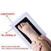 Non-Toxic Baby Handprint Footprint Clay Souvenirs Toy Gifts (Blue) - 7