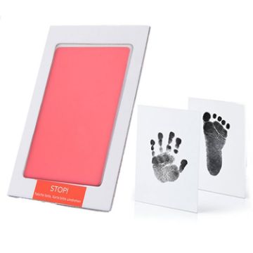 Non-Toxic Pink Baby Handprint Footprint Clay Souvenir Toy Gifts - 1