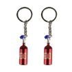 Fashion Metal Keyring Car Keychain Set - 2 PCS Auto Key Ring - 1
