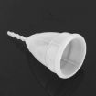Reusable Soft Silicone Menstrual Cup - 3 PCS, Small, Transparent - 2