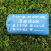 Triangle Sunshade Canopy, 6X6X6M, Random Color, Outdoor Sun Protection - 8