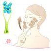 Blue Manual Roller Face Massager - Facial Beauty & Double Chin Tool - 1