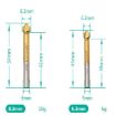 6 In 1 Chamfering Knife Woodworking Cutter, Titanium Plating, Plastic Bag - 6