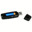 SK001 Black USB Voice Recorder, Rechargeable U-Disk, No Memory - 1