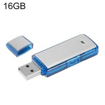 SK858 16GB Blue Rechargeable Portable U-Disk Meeting Voice Recorder - 1
