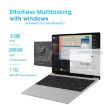 15.6" Laptop, 8GB+256GB, Intel Celeron N5095, Windows 11, AU Plug, Silver - 5