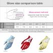 Women's Red PGM Golf Gloves - Non-Slip PU Leather, Size 18 - 4
