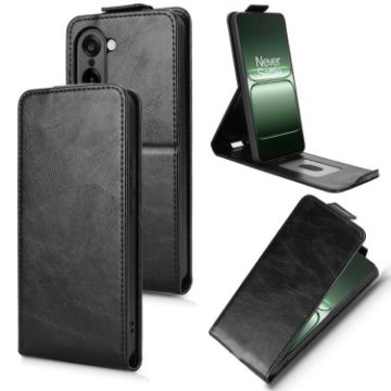 OnePlus Ace 5 Racing Magnetic Flip Leather Phone Case with Buckle - Black - 1
