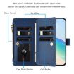 Ulefone Note 14 Leather Case: 9 Card Slots, Magnetic Closure, Dark Blue - 3