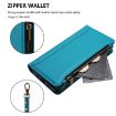 Ulefone Note 16 Pro Turquoise Leather Case with 9 Card Slots & Strap - 5