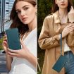Ulefone Note 17 Pro Dark Green Leather Case - 9 Card Slots & Hand Strap - 7