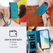 Ulefone Note 17 Pro Turquoise Leather Case - 9 Card Slots & Hand Strap - 6