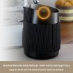 Black 420ml Stainless Steel Latte Art Cup with Scale - Anti-scalding Design - 6