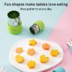 12pcs Stainless Steel Biscuit & Vegetable Cutting Mold Set - Red - 4